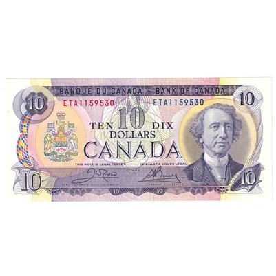 BC-49d 1971 Canada $10 Crow-Bouey, ETA, UNC