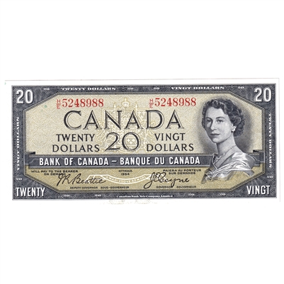 BC-41a 1954 Canada $20 Beattie-Coyne, H/E, CUNC