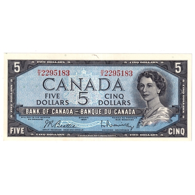 BC-39b 1954 Canada $5 Beattie-Rasminsky, H/X, UNC