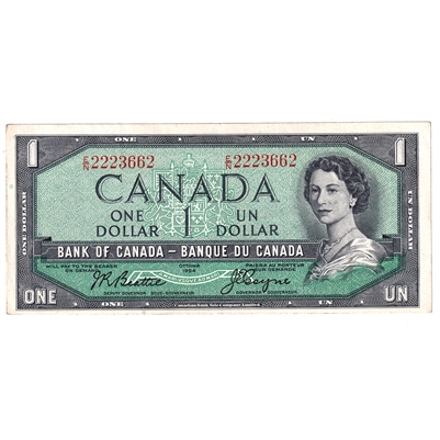 BC-37a 1954 Canada $1 Beattie-Coyne, E/N, VF-EF