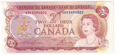 BC-47a-i 1974 Canada $2 Lawson-Bouey, ABK, AU-UNC
