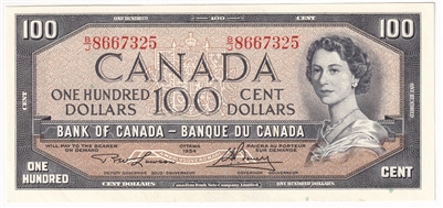 BC-43c 1954 Canada $100 Lawson-Bouey, B/J, UNC