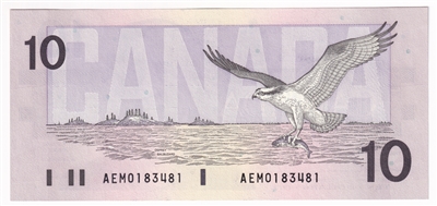 BC-57a 1989 Canada $10 Thiessen-Crow, AEM, CUNC