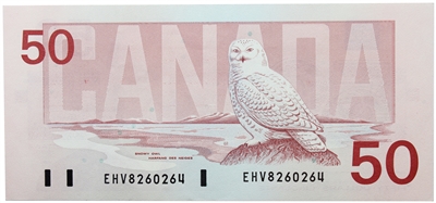 BC-59a 1988 Canada $50 Thiessen-Crow, EHV, AU