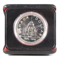 1976 Canada 100th Ann. Library of Parliament Specimen Silver Dollar
