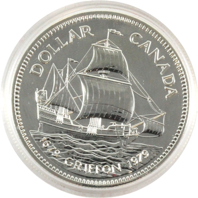 1979 Canada Commercial Ship Voyage Anniversary Specimen Silver Dollar