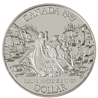 1989 Canada Alexander MacKenzie Proof .50 Silver Dollar