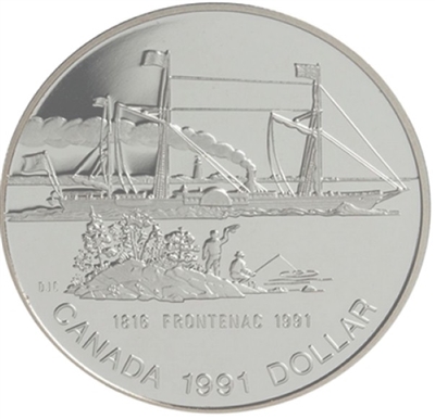 1991 Canada 175th Anniversary of the Frontenac Proof .50 Silver Dollar