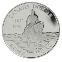 1998 Canada 125th Anniversary of the RCMP Proof Sterling Silver Dollar