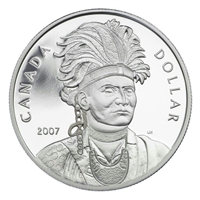 2007 Canada Thayendanegea Proof Sterling Silver Dollar