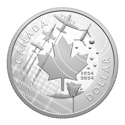 2024 100th Anniversary of the Royal Canadian Air Force <br/>Fine Silver Proof Dollar (No Tax)