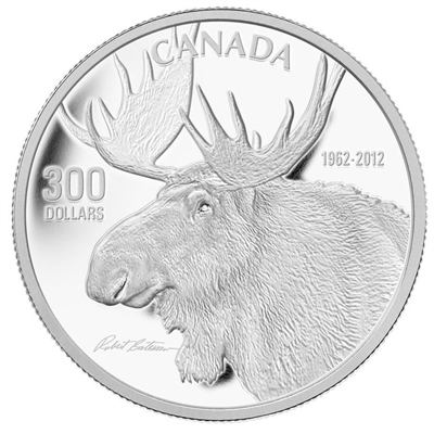 2012 Canada $300 Robert Bateman Moose - Platinum Coin (TAX Exempt)