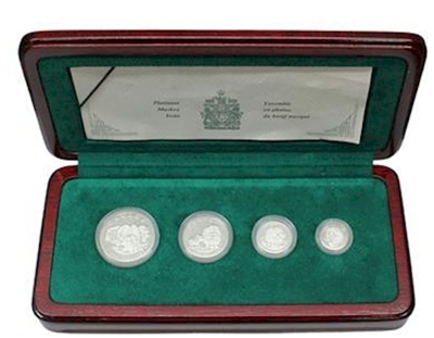 1999 Canada Muskox Platinum 4 Coin Set - 5th set (No Tax)