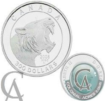 2008 Canada $300 Scimitar Cat Platinum Coin (TAX Exempt)