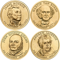 2008 USA Presidential Dollar 8-Coin Set - Both P&D Mints