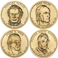 2009 USA Presidential Dollar 8-Coin Set - Both P&D Mints