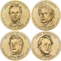 2010 USA Presidential Dollar 8-Coin Set - Both P&D Mints