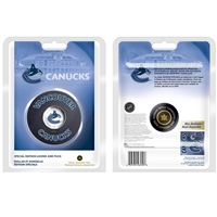 2008 Canada Vancouver Canucks NHL $1 Coin Puck Set - Scuffed Package