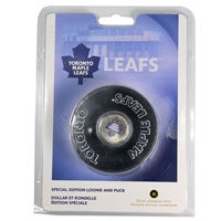 2008 Canada Toronto Maple Leafs NHL $1 Coin Puck Set - Scuffed