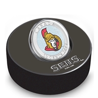 2009 Canada 50-cent Ottawa Senators Hockey Coin Puck (Packaging crinkled)
