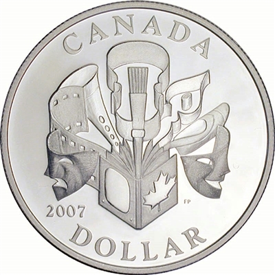 RDC 2007 Canada Celebration of the Arts SE Proof Sterling Silver Dollar (Impaired)