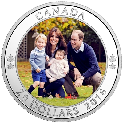 RDC 2016 Canada $20 A Royal Tour Fine Silver (No Tax) spot