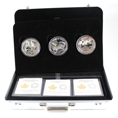 RDC 2016 Canada $20 Aircraft of WWI 3-Coin Set in Deluxe Case (No Tax) Impaired