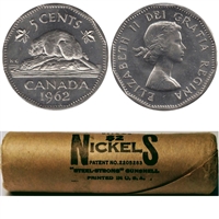 1962 Canada 5-cent Original Roll of 40pcs