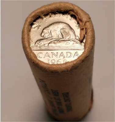 1968 Canada 5-cent Original Roll of 40pcs