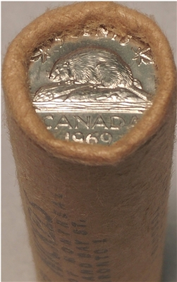 1969 Canada 5-cent Original Roll of 40pcs