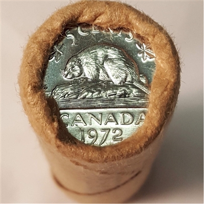 1972 Canada 5-cent Original Roll of 40pcs