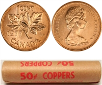 1977 Canada 1-cent Original Roll of 50pcs