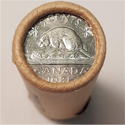 1981 Canada 5-cent Original Roll of 40pcs