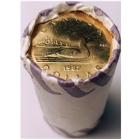 1987 Canada Loon Dollar Original Roll of 25pcs