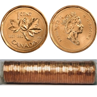 1992 Canada 1-cent Original Roll of 50pcs
