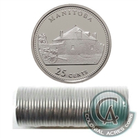 1992 Manitoba Canada 25-cent Original Roll of 40pcs