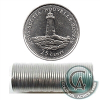 1992 Nova Scotia Canada 25-cent Original Roll of 40pcs