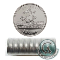 1992 Ontario Canada 25-cent Original Roll of 40pcs