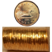 1996 Canada Loon Dollar Original Roll of 25pcs
