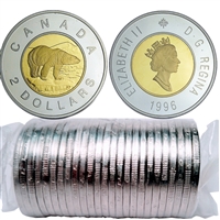 1996 Canada Two Dollar Original Roll of 25pcs