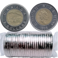 1998 Canada Two Dollar Original Roll of 25pcs