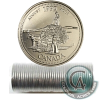 1999 August Canada 25-cent Original Roll of 40pcs