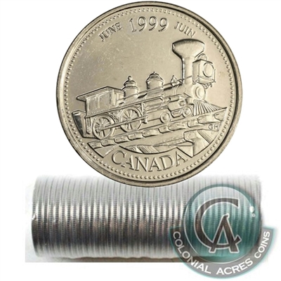 1999 June Canada 25-cent Original Roll of 40pcs