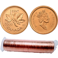 2000 Canada 1-cent Original Roll of 50pcs