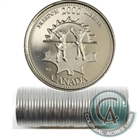 2000 Freedom - November Canada 25-cent Original Roll of 40pcs