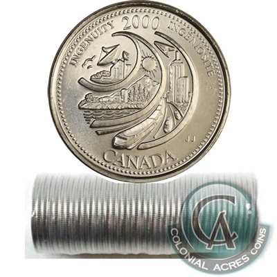 2000 Ingenuity - February Canada 25-cent Original Roll of 40pcs