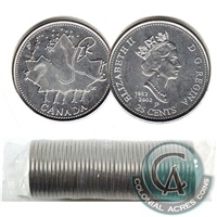 1952-2002 Canada Day Commemorative 25-cent Original Roll of 40pcs