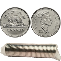 2002P Canada 5-cent Original Roll of 40pcs