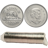 2003-P New Effigy Canada 5-cent Original Roll of 40pcs