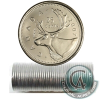 2007 Canada 25-cent Caribou Original Roll of 40pcs